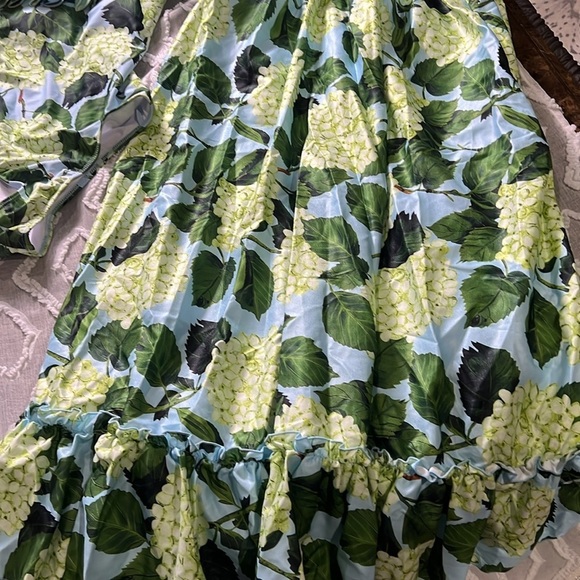 Floral Print Swimsuit with Maxi Beach Skirt Two Piece Bathing Suits small.  A189 - Picture 5 of 5